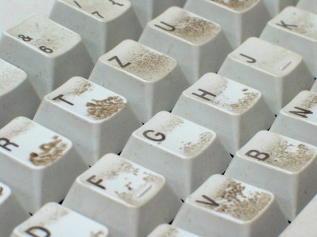 Tipkovnica je katastrofalno prljava