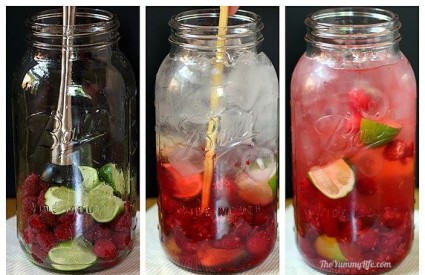 Voda od maline i limete